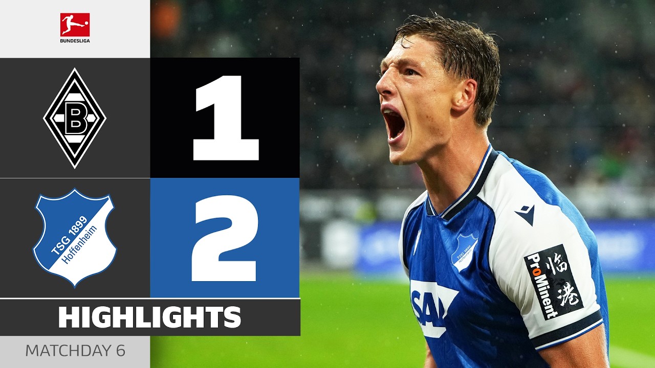German Bundesliga Borussia Monchengladbach 1-2 TSG Hoffenheim Highlights,Hot Video - Goaloo