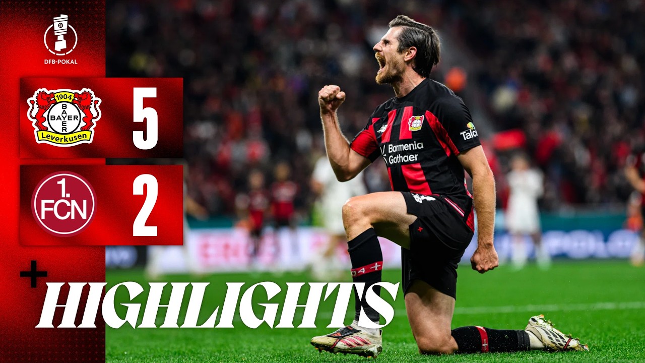 Germany Cup Bayer Leverkusen 5-2 Nurnberg Highlights,Hot Video - Goaloo
