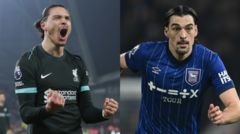 English Premier League---Liverpool VS Ipswich Town
