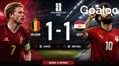 Belgium Avoid Upset as Own Goal Earns 1-1 Draw Against Egypt
