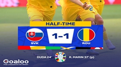 Euro 2024 - Slovakia 1-1 Romania: Draw in Frankfurt sends both sides into last 16 as Romania top Group E