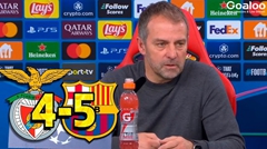 Flick Praises Team's Mentality After Thrilling Comeback Victory Over Benfica
