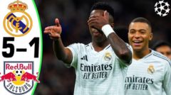 Real Madrid Dominates Red Bull Salzburg in Champions League Clash