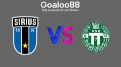 IK Sirius FK VS Vasteras SK FK Prediction Swedish Allsvenskan