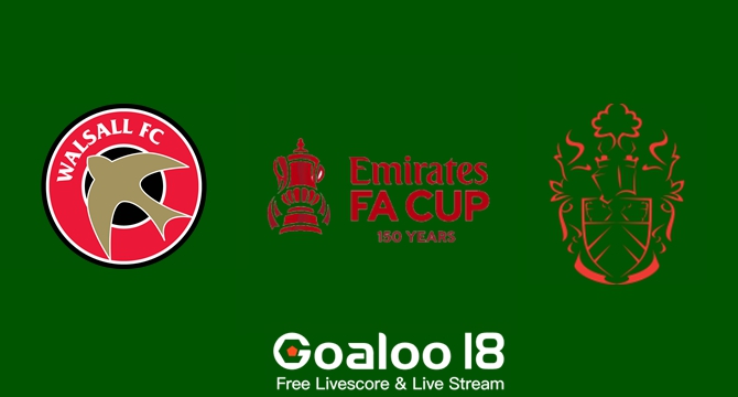 Walsall VS Alfreton Town Prediction England FA Cup