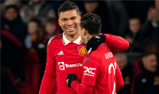 Casemiro scored twice to send MUTD into fifth round of FA Cup!