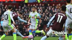 Aston Villa Stun Manchester City with 1-0 Victory at Villa Park