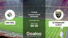 WSG Tirol Favored in Tight Altach Clash