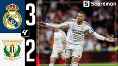 레알 마드리드, 레가네스 3-2 격파…'음바페 멀티골'