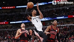 웸반야마 38득점 '원맨쇼'…NBA 샌안토니오, 시카고 잡고 3연승