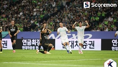 이승우 PK 실축 전북, 대전과 0-0 무승부...2위 강원과 승점 2점 차