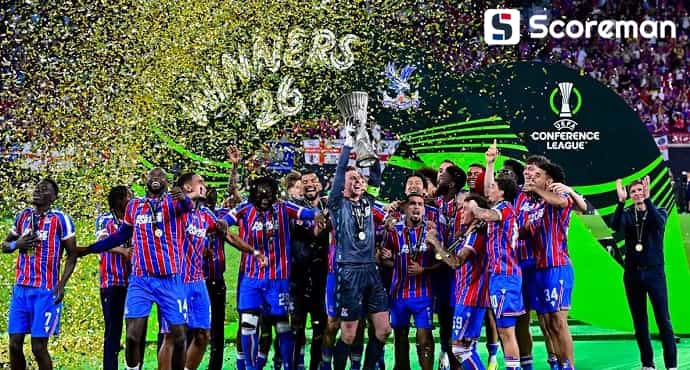 크리스탈 팰리스, UEFA 컨퍼런스리그 우승…121년 만에 첫 유럽대항전 정상