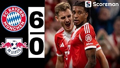 뮌헨, 개막전서 라이프치히 6-0 대파... 디아스 1골 1도움, 케인 해트트릭