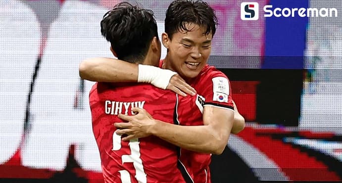 오현규 월드컵 데뷔골 한국, 체코에 2-1 역전승