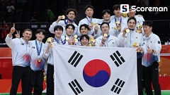 이현중 맹활약 남자농구, 일본 꺾고 우승…12년 만의 금메달