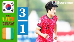 한국, 코트디부아르에 3-1 승리하며 U-17 월드컵 조별리그 무패 통과…조 2위로 32강행!