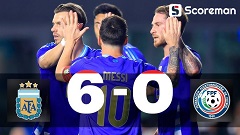아르헨티나, 푸에르토리코 6-0 대승... 메시 2도움