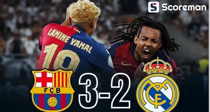 바르셀로나, 레알 3-2 제압…4년 만에 코파델레이 정상 탈환