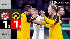 도르트문트, 승부차기 끝에 프랑크푸르트 꺾고 16강 진출