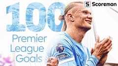 괴물 홀란드, EPL 111경기 만에 100골…팀은 5-4로 승리