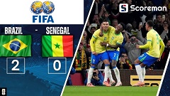 브라질, 세네갈을 2-0으로 완파... 이스테방-카세미루 득점