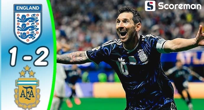 아르헨티나, 축구종가 잉글랜드에 2-1 극적 역전승...스페인과 결승 대결 2연패 보인다
