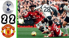 토트넘, 맨유와 혈전 끝 2-2 무승부... 더리흐트 96분 극장 동점골