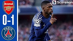 PSG, 아스날에 1-0 신승 '뎀벨레 결승골'