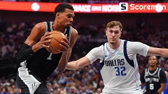 샌안토니오, 댈러스 125-92 완파… 웸반야마 40점 폭발