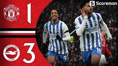 맨유, 브라이튼에 1-3 패배...아모림 "우리는 역사상 최악의 팀이다"
