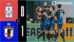 한국, 일본에 0:1 패배... 사상 첫 한일전 3연패