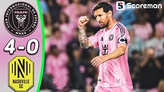 인터 마이애미, 내슈빌 SC 꺾고 MLS PO 8강 진출... 메시 2골1도움