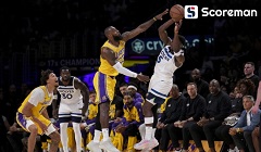 LA 레이커스, PO 2차전서 미네소타에 94-85 승