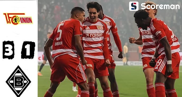 우니온 베를린, 묀헨글라트바흐 3-1 완승...정우영·카스트로프 맞대결은 무산