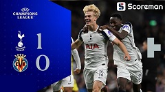 토트넘, UCL 복귀전서 비야레알에 1-0 승리