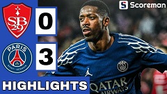 파리 생제르맹, 브레스트 3-0 완승...UCL 16강 보인다
