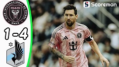 인터 마이애미, 미네소타에 1-4 참패... 첫 원정 패배