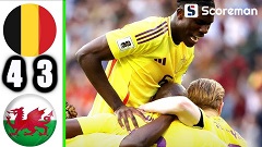 벨기에, 웨일스 4-3 격파... 더 브라위너 '극적 결승골'