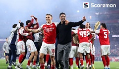 아스널, 22년만에 EPL 우승컵! 맨시티, 본머스와 무승부→아르테타, 스페인 사령탑 최초 EPL 제패