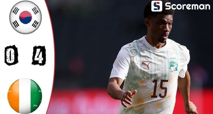 1000번째 A매치 대참사…홍명보호, 코트디부아르에 0-4 참패