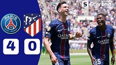 PSG, AT 마드리드 4-0 완파... 이강인 교체 출전