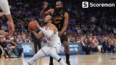 NBA 뉴욕 닉스, 클리블랜드에 22점 차 뒤집기 승…동부 결승 '기선제압'