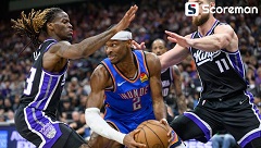 NBA 오클라호마시티, 새크라멘토 꺾고 시즌 60승 달성!