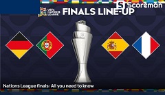 2024-2025 UEFA 네이션스리그 준결승 대진 확정! 독일 vs 포르투갈, 스페인 vs 프랑스