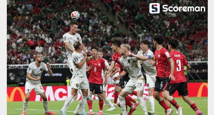 크레이치 헤더골 허용 대한민국, 체코에 선제 실점...0-1로 끌려가