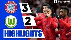 바이에른 뮌헨, 볼프스부르크에 3-2 승리