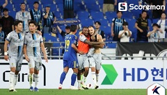 인천, 전북 이어 울산도 2-1 격파…무고사 석달만에 골맛