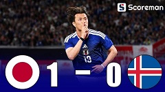 亞 최강 일본, 북중미월드컵 출정식서 아이슬란드 1-0 격파…브라질·잉글랜드 포함 6연승 질주