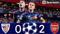 아스널, 아틀레틱 빌바오 원정 2-0 완승...마르티넬리·트로사르 '두골 합작