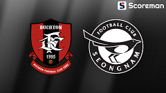 10월8일 K리그 2 - 부천FC 1995 VS 성남FC 국내축구 분석 프리뷰